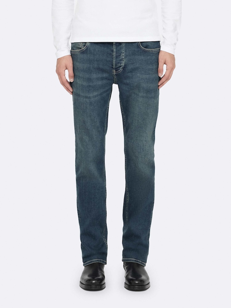 AllSaints Blue Sid Skinny Jeans - Image 2 of 8
