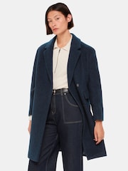 Whistles Blue Fran Boucle Coat - Image 1 of 5