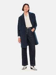 Whistles Blue Fran Boucle Coat - Image 3 of 5