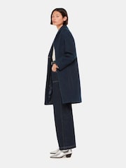Whistles Blue Fran Boucle Coat - Image 4 of 5