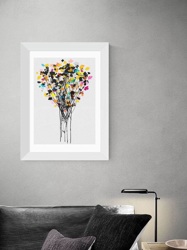 East End Prints White Buttercup 2 Framed Print - Image 1 of 2