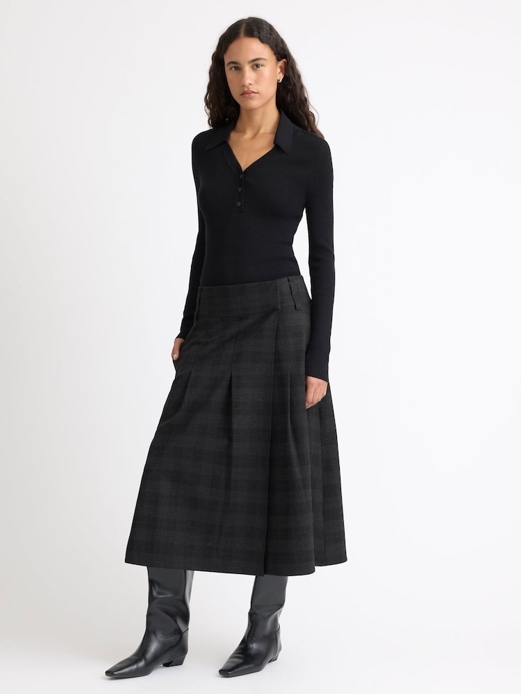 Albaray Check Wrap Skirt - Image 1 de 5