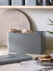 Charcoal Grey Oakley Bread Bin - Image 1 of 3
