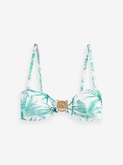 Victoria's Secret White Palm Bandeau Bikini Top - Image 5 of 5