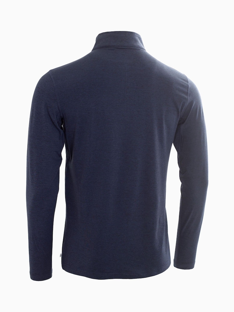 Donkerblauw - Calvin Klein Golf Newport jack met korte rits - Image 5 of 7