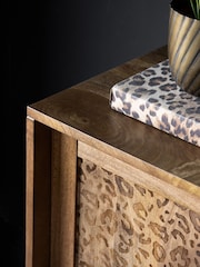 Rockett St George Mango Wood Leopard Print Large Sideboard - Image 3 of 9