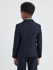Reiss Navy Hope 9-14 yrs Wool Blend Single Breasted Blazer - Image 5 of 6