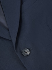 Reiss Navy Hope 9-14 yrs Wool Blend Single Breasted Blazer - Image 6 of 6