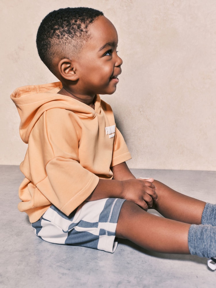 Orange - Set mit kurzärmeligem Kapuzensweatshirt und Shorts (3 Monate bis 7 Jahre) - Bild 2 von 5 Orange - Set mit kurzärmeligem Kapuzensweatshirt und Shorts (3 Monate bis 7 Jahre) - Bild 2 von 5