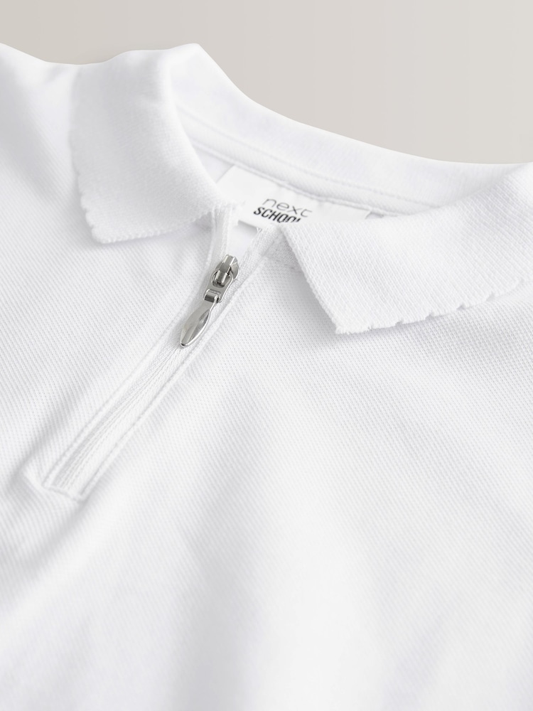 Blanc - Lot de 2 polos zippés (3-16ans) - Image 5 of 6
