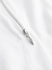 White 2 Pack Zip 100% Cotton Polo Shirts (3-16yrs) - Image 6 of 6
