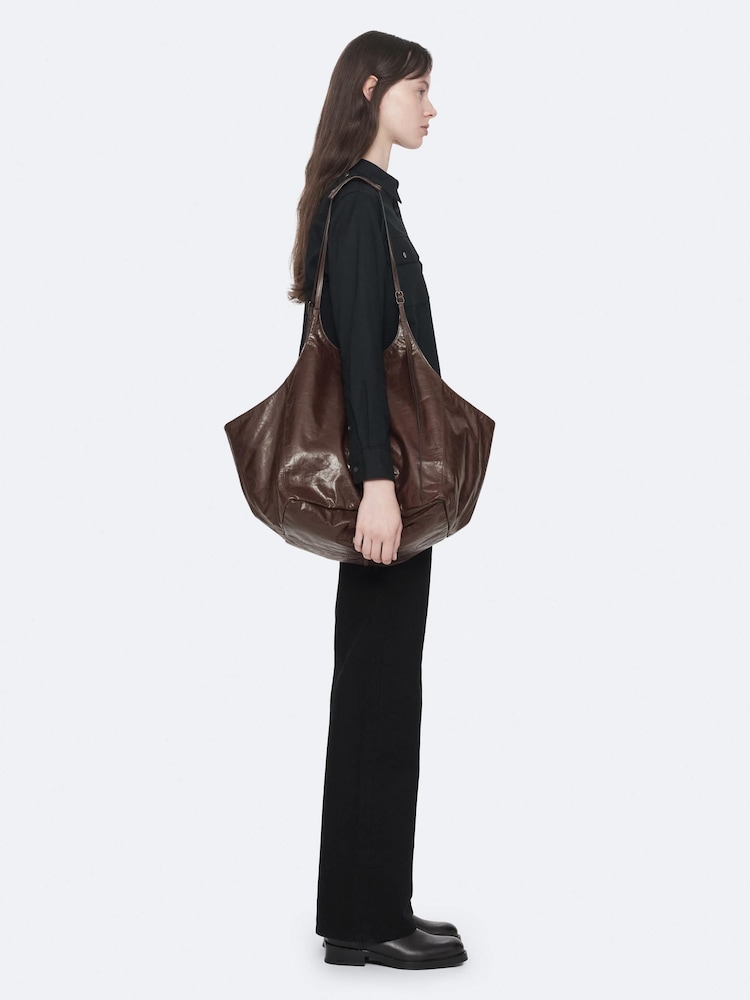 AllSaints Red Siloh E/W Tote - Image 5 of 5 AllSaints Red Siloh E/W Tote - Image 5 of 5