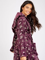 Character Cherry Red Ladies Harry Potter Dressing Gown - Image 4 of 4