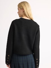 Albaray Black Button Detail Jumper - Image 2 of 4