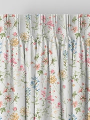 Laura Ashley Coral Pink Wild Meadow Made to Measure 100% Cotton Curtains - Image 5 of 9