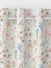 Laura Ashley Coral Pink Wild Meadow Made to Measure 100% Cotton Curtains - Image 7 of 9
