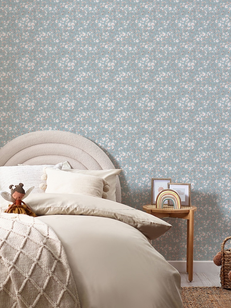 Muestra de papel pintado con diseño floral Calm Ditsy de 10M - Imagen 2 de 6