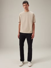 Ecru Marl Relaxed Fit Heavyweight Cotton T-Shirt - Image 2 of 7