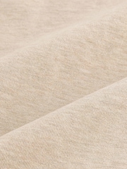 Ecru Marl Relaxed Fit Heavyweight Cotton T-Shirt - Image 7 of 7