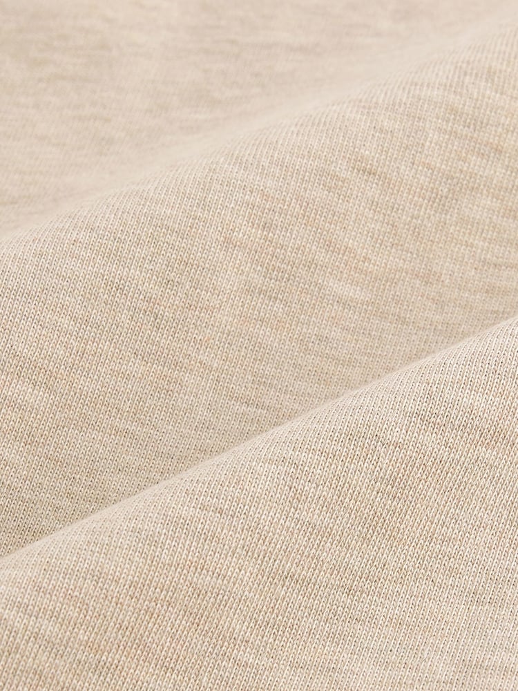 Ecru Marl Relaxed Fit Heavyweight Cotton T-Shirt - Image 7 of 7