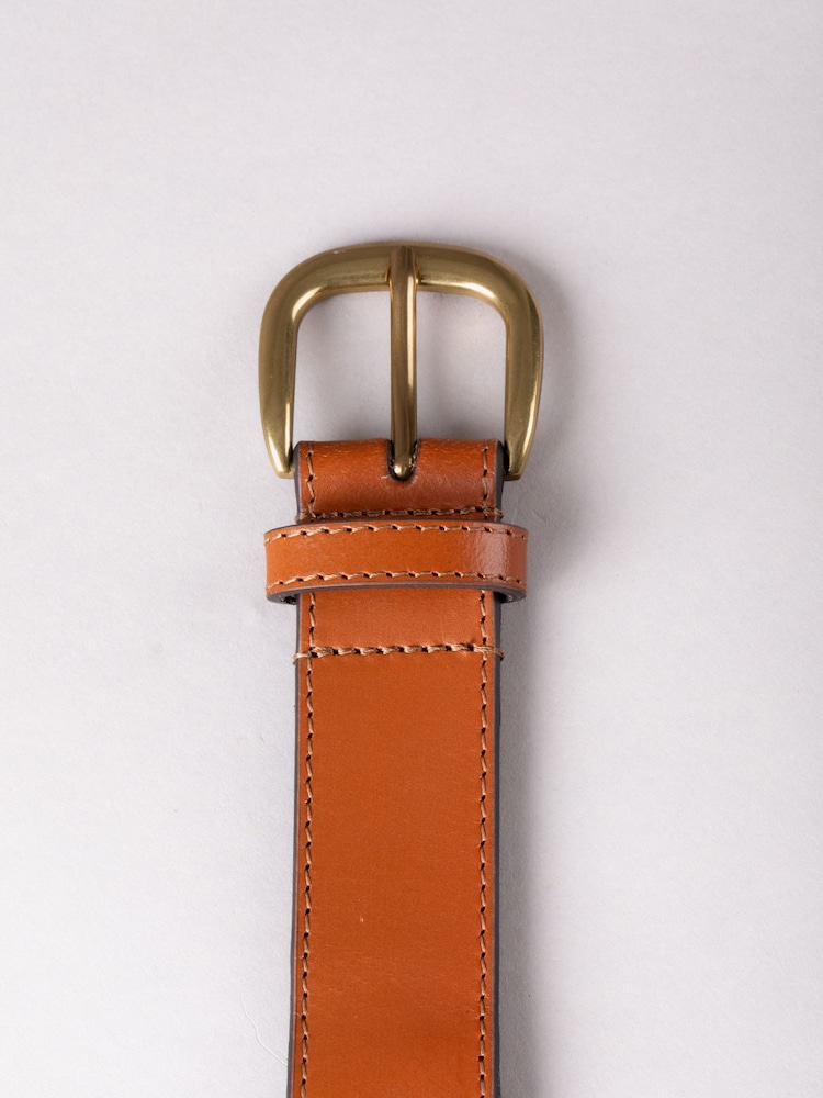 Lakeland Leather Tan Wray Whip Stitch Leather Belt - Image 3 of 3 Lakeland Leather Tan Wray Whip Stitch Leather Belt - Image 3 of 3