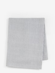 Charcoal Grey Bronx Stripe 100% Cotton Table Cloth - Image 4 of 4
