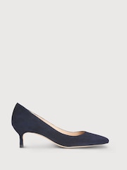 LK Bennett Blue Audrey Suede Court Shoes - Image 1 of 4