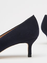 LK Bennett Blue Audrey Suede Court Shoes - Image 4 of 4