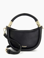 Dune London Black Daphny Mini Tubular Handle Grab Bag - Image 2 of 5