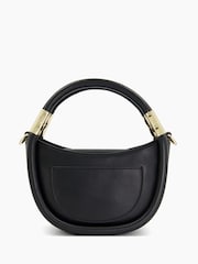 Dune London Black Daphny Mini Tubular Handle Grab Bag - Image 3 of 5