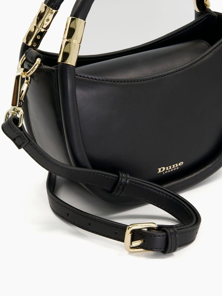 Dune London Black Daphny Mini Tubular Handle Grab Bag - Image 5 of 5