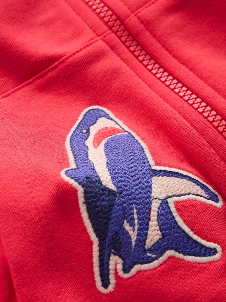 Boden Red Badge Superstitch Hoodie - Image 3 of 3 Boden Red Badge Superstitch Hoodie - Image 3 of 3