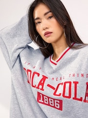 Grey License Coca-Cola Sweatshirt - Image 4 of 6