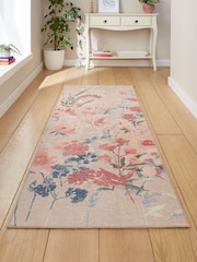 Catherine Lansfield Natural Country Floral Washable Rug - Image 1 of 5