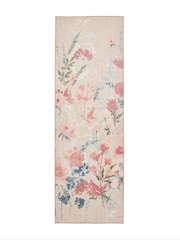 Catherine Lansfield Natural Country Floral Washable Rug - Image 2 of 5