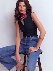 أزرق - Boden Crew Neck Henley Vest - Image 5 of 6