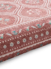 Catherine Lansfield Terracotta Cameo Floral Washable Rug - Image 3 of 5