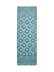 Catherine Lansfield Green Cameo Floral Washable Rug - Image 2 of 5