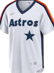 Nike White Houston Astros Nike Official Replica Cooperstown 1986 Jersey - Image 2 of 3