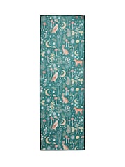 Catherine Lansfield Green Twilight Animals Washable Rug - Image 2 of 5
