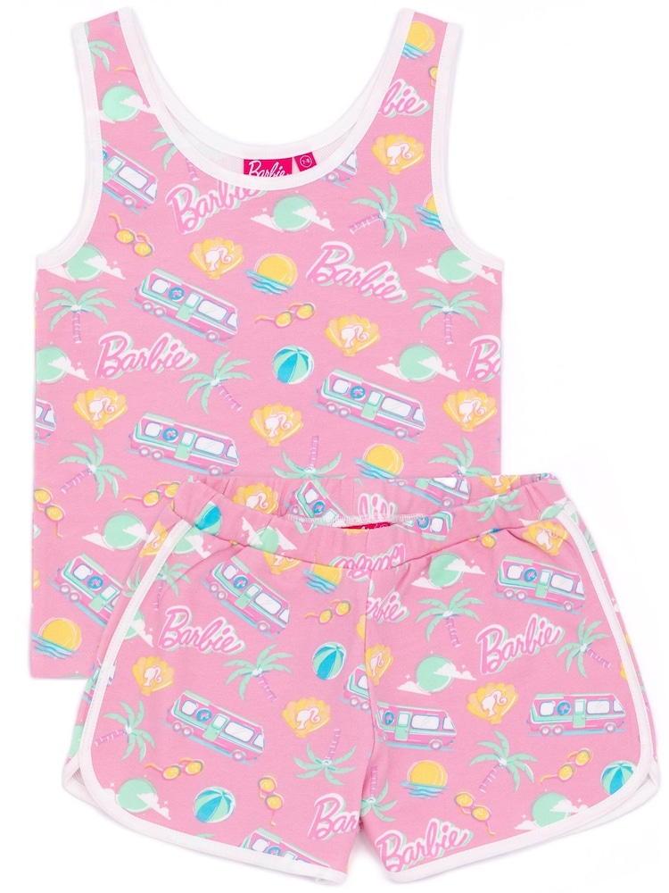 Vanilla Underground Pink Barbie Girls Top & Short 2 Piece Set - Image 1 of 7