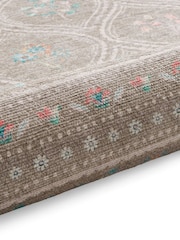 Catherine Lansfield Sage Green Cameo Floral Washable Rug - Image 3 of 5