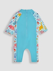 Dinosaure bleu - Combinaison de protection solaire 1 pièces JoJo Maman Bébé UPF 50
 - Image 2 de 3