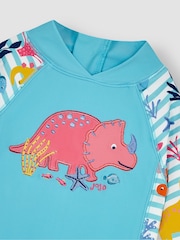 Dinosaure bleu - Combinaison de protection solaire 1 pièces JoJo Maman Bébé UPF 50
 - Image 3 de 3