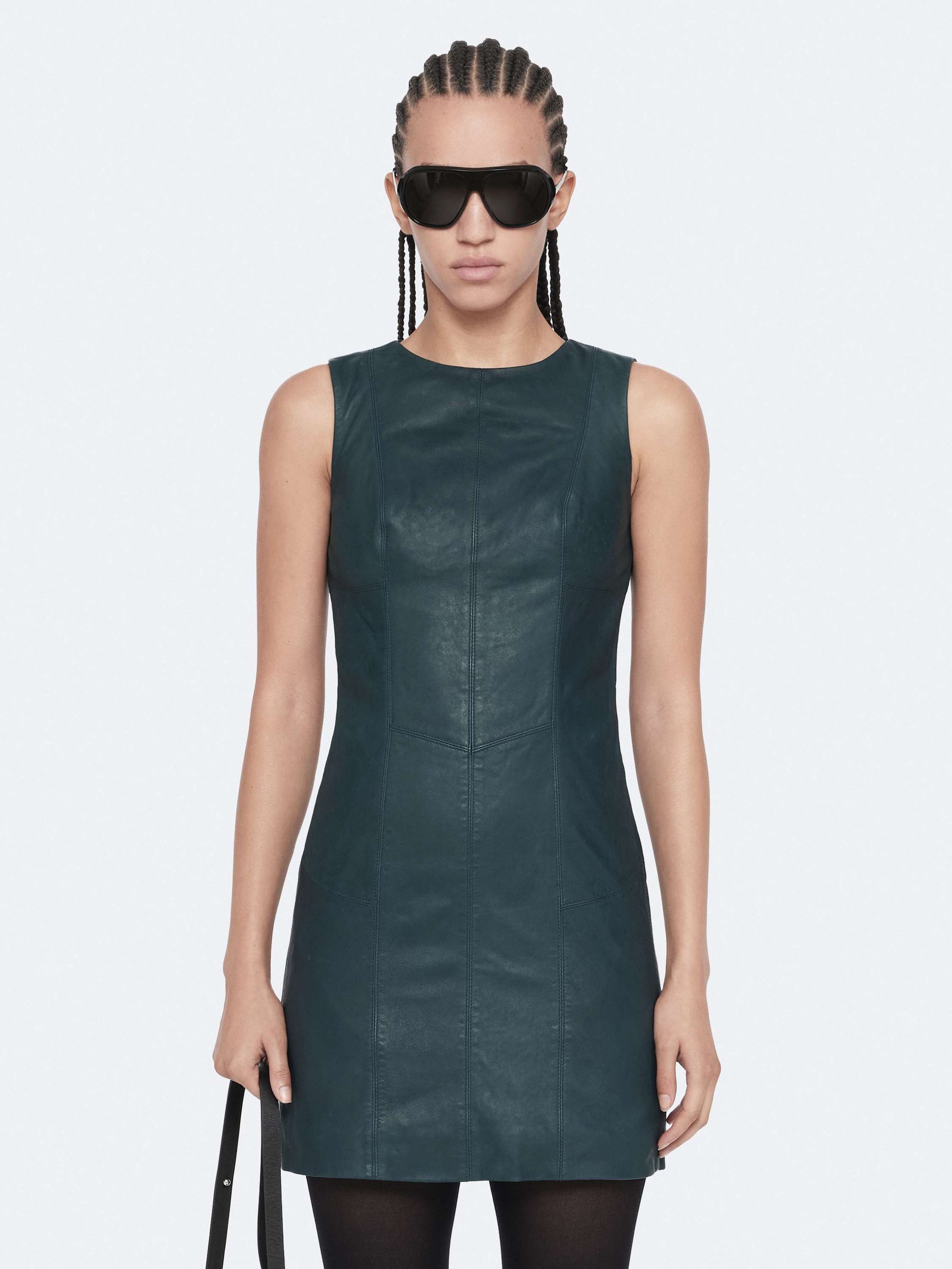All Saints Women's Blue Allsaints Vee Dress - Image 1