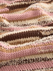 Neutral Knitted Pattern Cardigan - Image 4 of 4