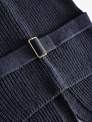 Navy Blue Gold Button Knitted Waistcoat - Image 7 of 7