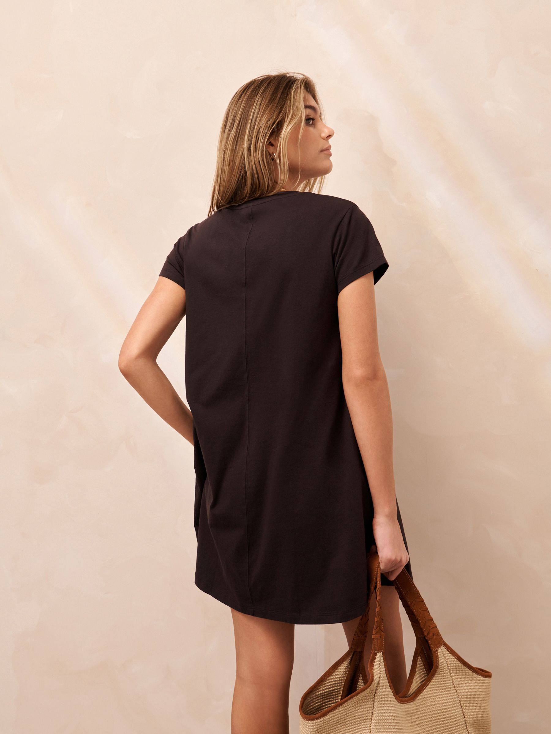 Buy Washed Charcoal Grey Embroidered Jersey Summer Mini Dress from Next  Luxembourg