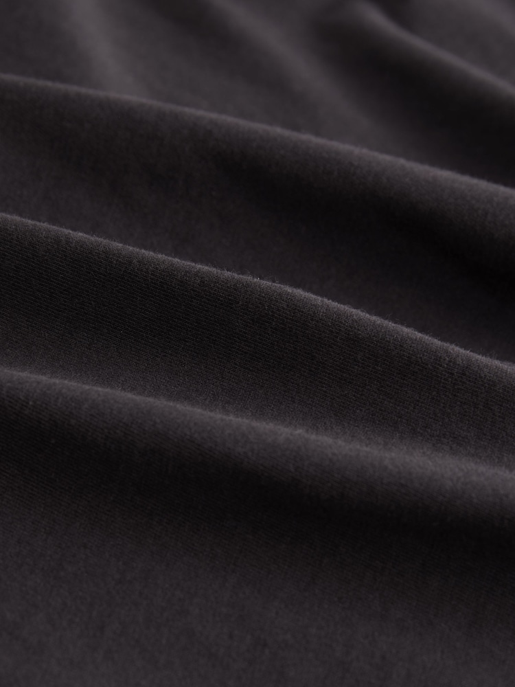 Anthrazitgraue Waschung - Besticktes Mini-Sommerkleid aus Jersey - Bild 5 von 5