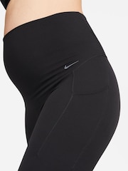 Nike Black Maternity Zenvy High Waisted 7/8 Leggings with Pockets - Image 4 of 9